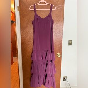 Abercrombie & Fitch Plum Tiered Maxi Dress